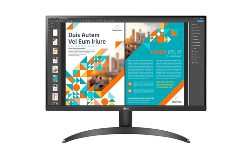 LG 24QP500-B, 60,5 cm (23.8"), 2560 x 1440 pixels, Quad HD, LED, 5 ms, Black