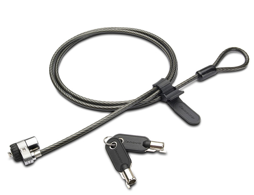 Lenovo Kensington MicroSaver Security Cable Lock, 1,8 m, Kensington, Round key, Steel, Black
