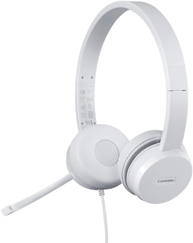 Lenovo 110, Wired, Office/Call center, 20 - 20000 Hz, 137 g, Headset, Grey