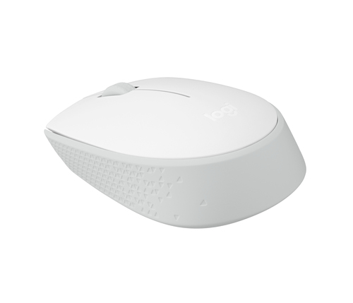 Logitech 910-006864, Ambidextrous, Optical, RF Wireless, 1000 DPI, White