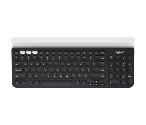 Logitech 920-008149, Full-size (100%), Wireless, RF Wireless + Bluetooth, QWERTY, Grey, White, Dark Grey