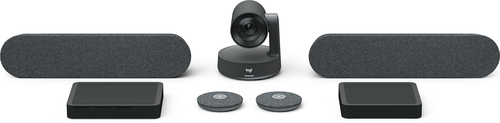 Logitech Large Microsoft Teams Rooms, Group video conferencing system, 4K Ultra HD, 60 fps, 15x, Windows 10 IoT Enterprise SAC, Graphite