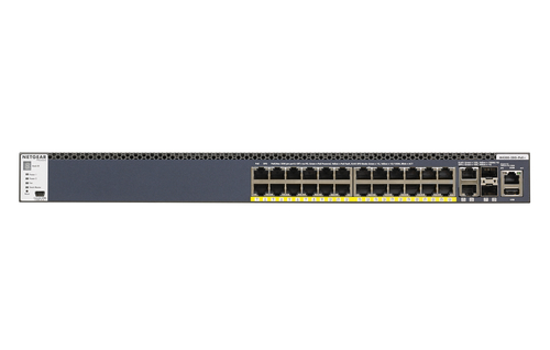 NETGEAR GSM4328PA, Managed, L2/L3/L4, 10G Ethernet (100/1000/10000), Power over Ethernet (PoE), Rack mounting, 1U