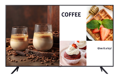 Samsung LH75BECHLGFXZC, Digital signage flat panel, 190,5 cm (75"), LED, 3840 x 2160 pixels, Wi-Fi