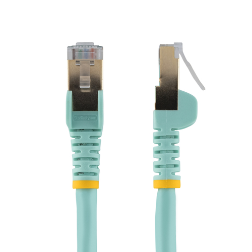 StarTech.com C6ASPAT1AQ, 0,3 m, Cat6a, RJ-45, RJ-45, Turquoise