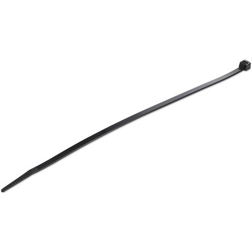 StarTech.com CBMZT10BK, Releasable cable tie, Nylon, Plastic, Black, 6,8 cm, V2, -40 - 85 °C