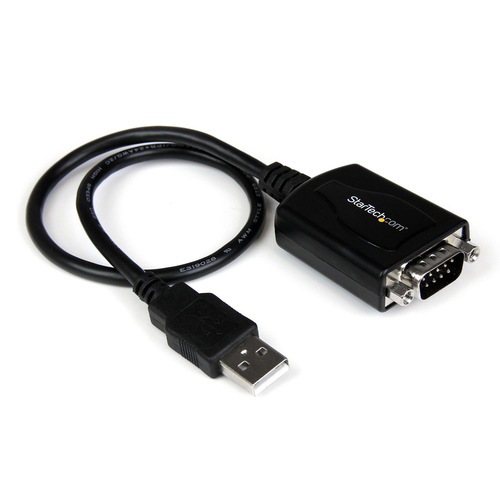StarTech.com ICUSB232PRO, Black, CE, FCC, Mac OS X 13.0 Ventura, 70 g, 1 pc(s), 174 mm