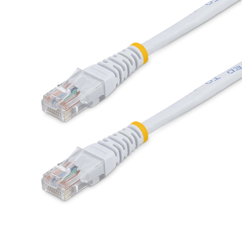 StarTech.com 1 ft White Molded Category 5e (350 MHz) UTP Patch Cable, 0,3 m, White
