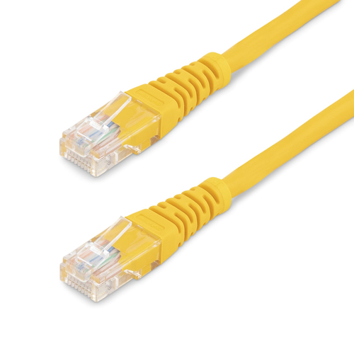 StarTech.com M45PATCH6YL, 1,8 m, Cat5e, U/UTP (UTP), RJ-45, RJ-45, Yellow