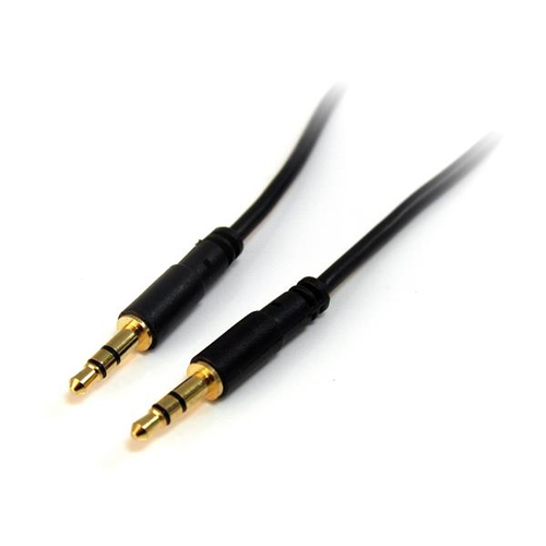 StarTech.com MU6MMS, 3.5mm, Male, 3.5mm, Male, 1,8 m, Black