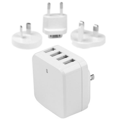 StarTech.com USB4PACWH, Indoor, AC, 5 V, 6,8 A, White