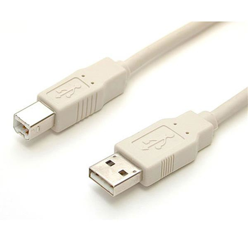 StarTech.com USBFAB_6, 1,8 m, USB A, USB B, USB 2.0, Male/Male, Beige