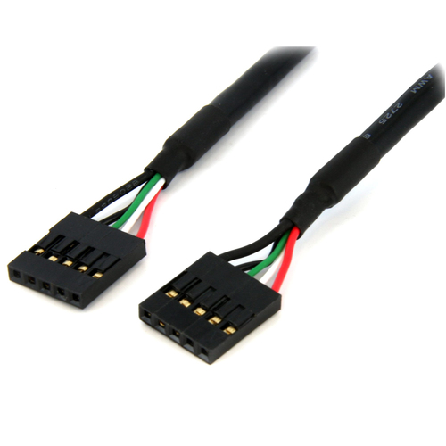StarTech.com USBINT5PIN12, IDC, Female/Female, Black, RoHS, 0,304 m, 11,3 g