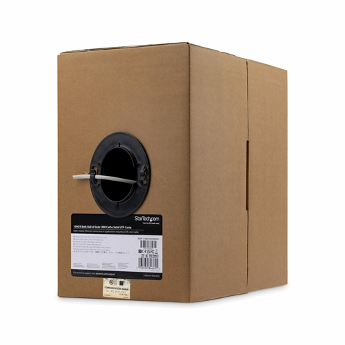 StarTech.com WIRC5ECMRGRY, 304,9 m, Cat5e, U/UTP (UTP), Grey