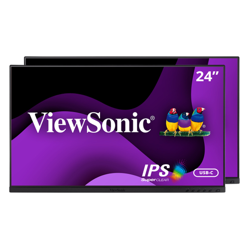 Viewsonic VG Series VG2455_56a_H2, 61 cm (24"), 1920 x 1080 pixels, Full HD, 5 ms, Black