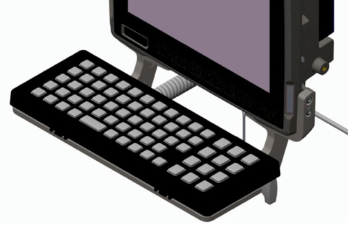 Zebra KT-KYBDTRAY-VC80-R, Black, Grey, Zebra VC80, 1 pc(s)