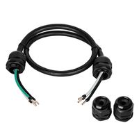 CyberPower 0.9 m 2 x 3-wire (ROJ), 0,9 m, Male, Female, Black, 10/3, 299,7 mm