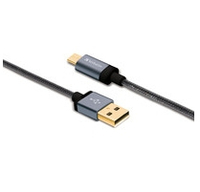Verbatim 47", microUSB/USB-A, 1,2 m, USB A, Micro-USB B, Male/Male, Black, Silver