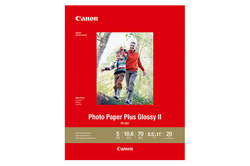 Canon PP-301, Gloss, 265 g/m², Inkjet, 8.5x11", 20 sheets