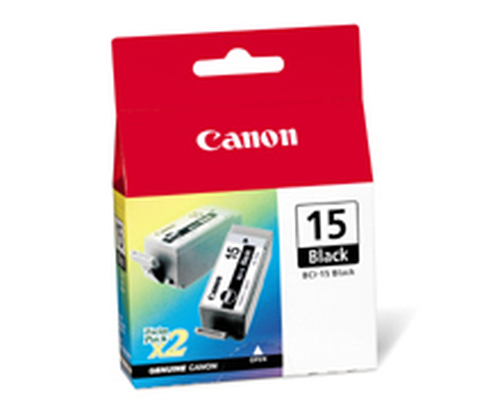 Canon BCI-15 Black Ink Tank, Black, Pigment-based ink