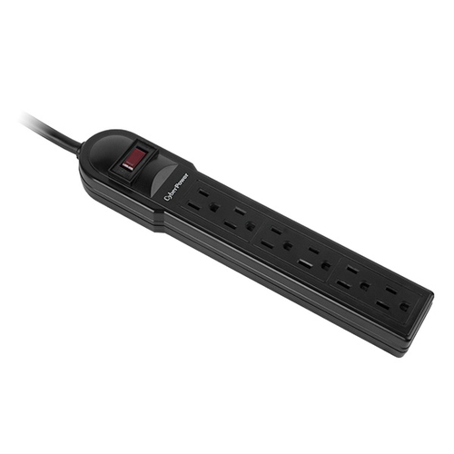 CyberPower CSB606, 900 J, 6 AC outlet(s), NEMA 5–15R, 125 V, 15 A, 400 V