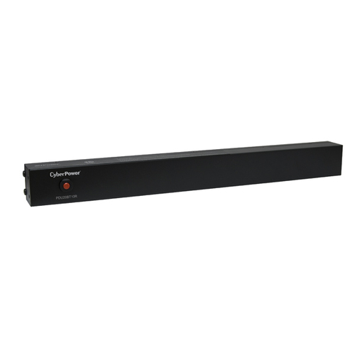 CyberPower PDU20BT10R, Basic, 1U, Horizontal/Vertical, Black, 10 AC outlet(s), NEMA 5–20R