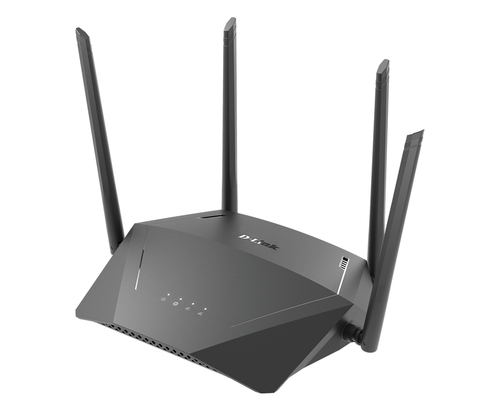 D-Link DIR-1750, Wi-Fi 5 (802.11ac), Dual-band (2.4 GHz / 5 GHz), Ethernet LAN, Black, Tabletop router