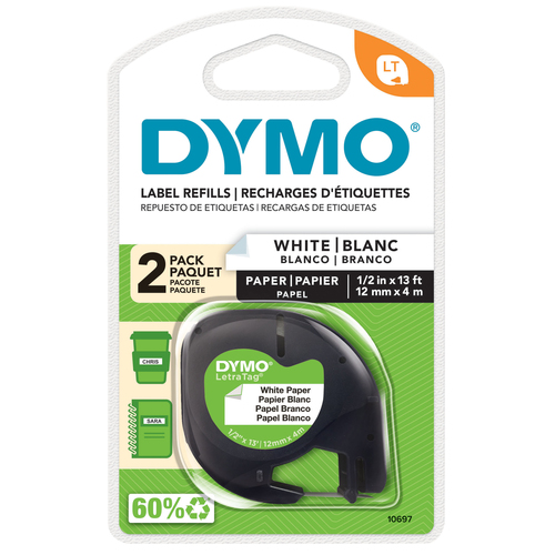 DYMO LetraTag, 4 m, 1,2 cm
