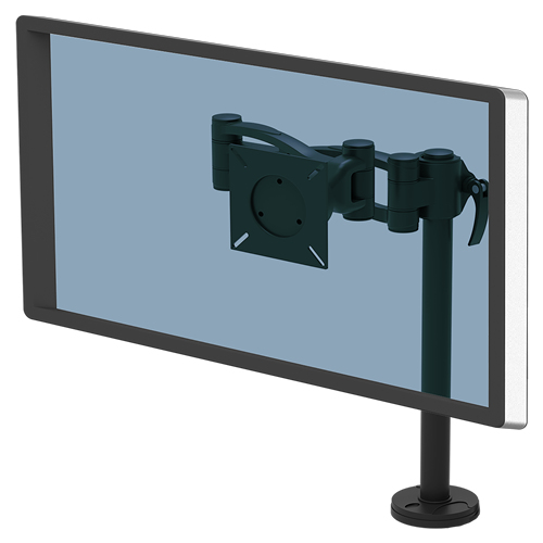 Fellowes Vista 8041601, Clamp, 10 kg, 81,3 cm (32"), 100 x 100 mm, Height adjustment, Black