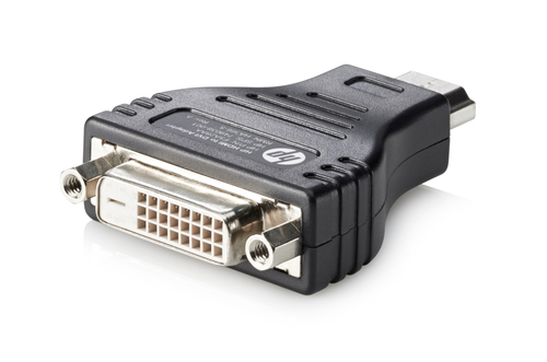 HP HDMI to DVI Adapter, DVI-D, HDMI, Black