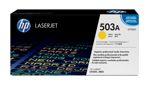HP 503A Yellow Original LaserJet Toner Cartridge, 6000 pages, Yellow, 1 pc(s)