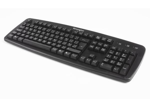 Kensington K64370A, Full-size (100%), Wired, USB + PS/2, QWERTY, Black