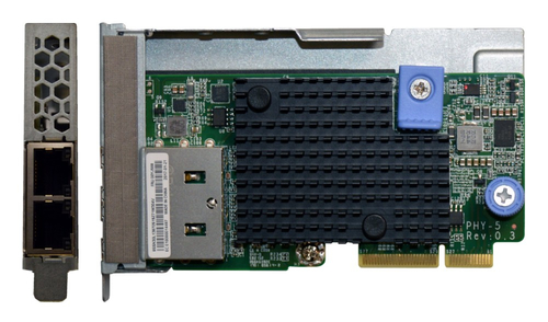 Lenovo 7ZT7A00548, Internal, Wired, PCI Express, Ethernet, 10000 Mbit/s, Green, Metallic