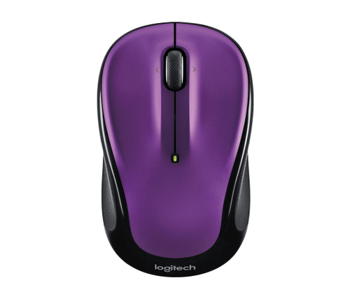 Logitech M325, Ambidextrous, Optical, RF Wireless, 1000 DPI, Violet