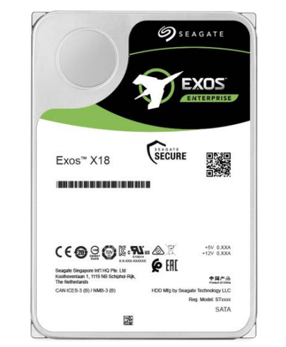 Seagate Exos X18, 14 TB, 7200 RPM, 256 MB, 3.5", Serial ATA III