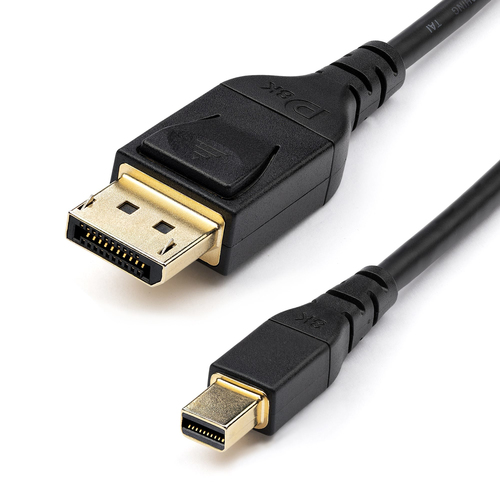 StarTech.com DP14MDPMM2MB, 2 m, DisplayPort, Mini DisplayPort, Male, Male, 7680 x 4320 pixels