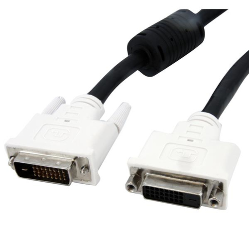 StarTech.com 6ft DVI-D, 1,8 m, DVI-D, DVI-D, Black, Nickel, Male/Female