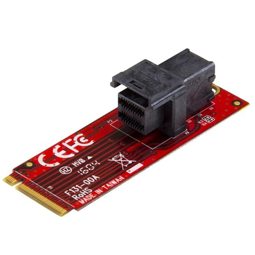 StarTech.com M2E4SFF8643, M.2, U.2, Red, CE, FCC, REACH, 0 - 55 °C, -40 - 85 °C