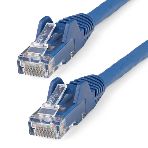 StarTech.com N6LPATCH7BL, 2 m, Cat6, U/UTP (UTP), RJ-45, RJ-45, Blue