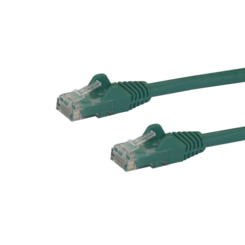 StarTech.com N6PATCH15GN, 4,57 m, Cat6, U/UTP (UTP), RJ-45, RJ-45, Green