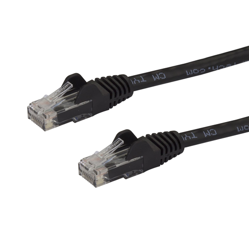 StarTech.com N6PATCH7BK, 2,13 m, Cat6, U/UTP (UTP), RJ-45, RJ-45, Black