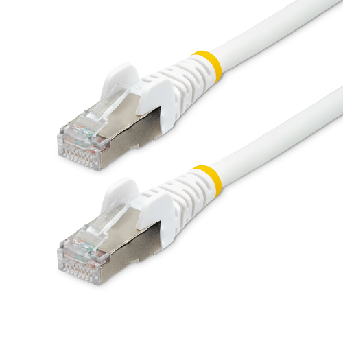 StarTech.com NLWH-8F-CAT6A-PATCH, 2,4 m, Cat6a, S/FTP (S-STP), RJ-45, RJ-45, White