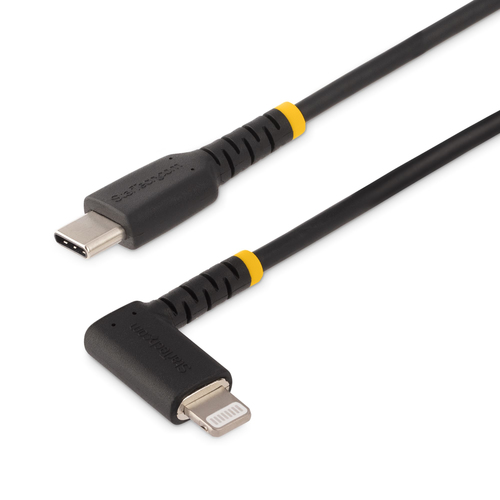 StarTech.com RUSB2CLTMM2MR, 2 m, USB C, Lightning, Black, Male, Male