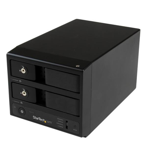 StarTech.com S352BU33RER, HDD enclosure, 3.5", Serial ATA, Serial ATA II, Serial ATA III, 6 Gbit/s, Hot-swap, Black