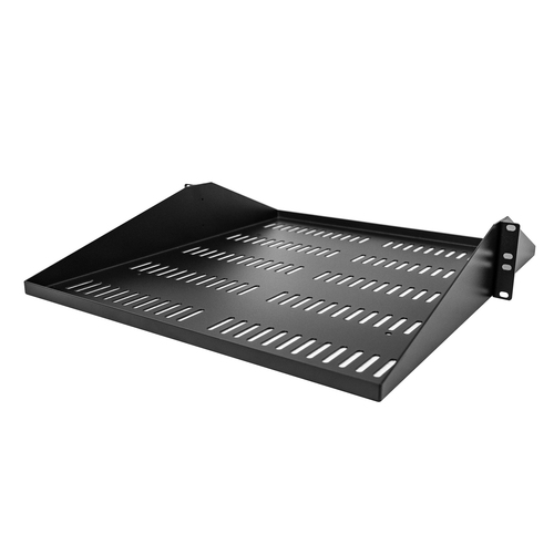 StarTech.com SHELF-2U-20-CENTER-V, Rack shelf, SPCC, Black, 3,2 kg