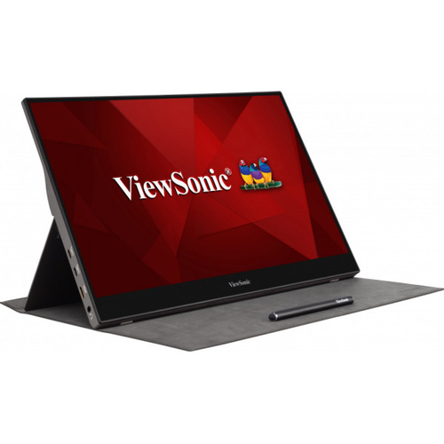 Viewsonic TD1655, 39,6 cm (15.6"), 1920 x 1080 pixels, Full HD, LED, 6,5 ms, Black, Silver