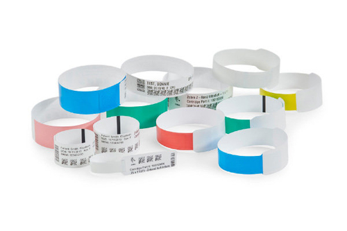 Zebra Z-Band UltraSoft Wristband, White, Synthetic, Thermal transfer, Zebra, 1 pc(s)