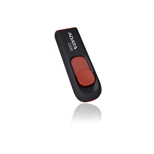 ADATA C008, 16 GB, USB Type-A, 2.0, 10 g, Black, Red