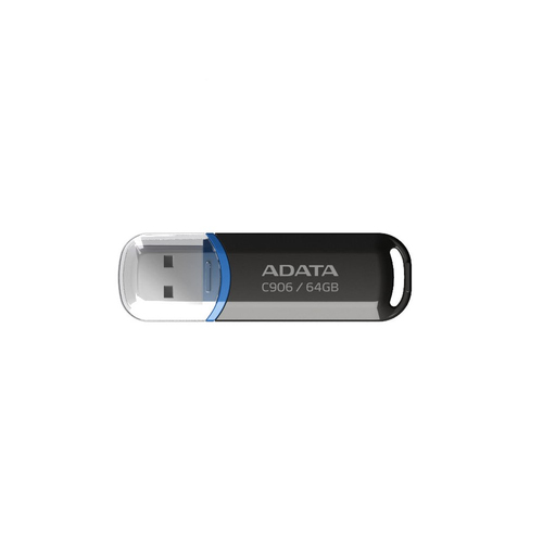 ADATA C906, 64 GB, USB Type-A, 2.0, Cap, 9 g, Black