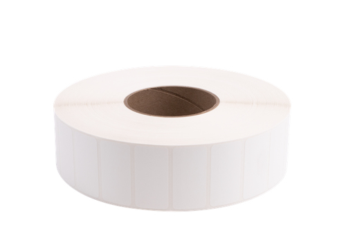 Brother BEM1B025051, White, Self-adhesive printer label, Die-cut label, Roll, Polyester, Thermal transfer